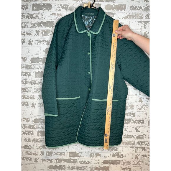 Lands end | women quilted jacket reversible floral - Picture 4 of 11